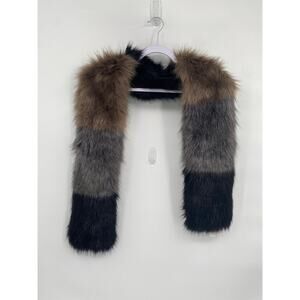 Jessica Simpson Faux Fur Stole Scarf Muff NWT